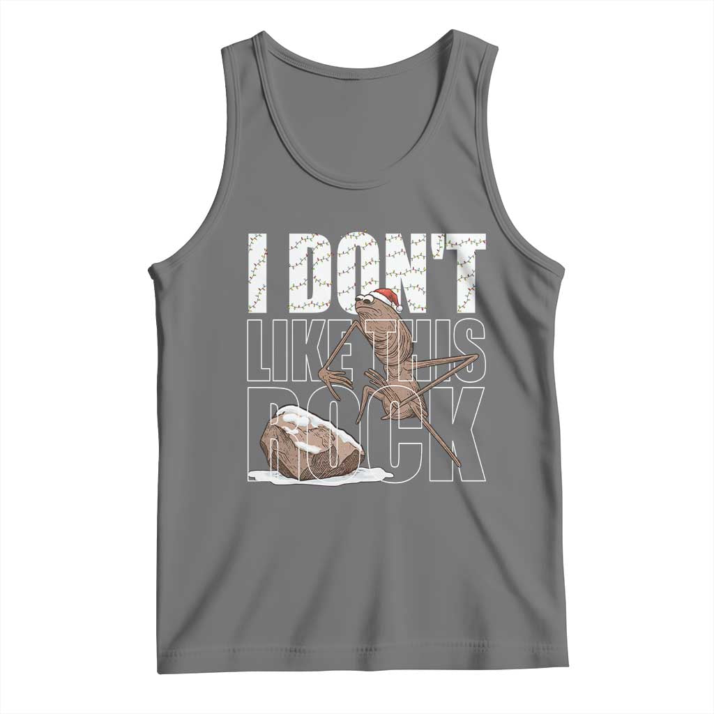 Marcus The Worm Christmas Meme Tank Top Funny Brain Rot Gen Z TS14 Black Heather Print Your Wear