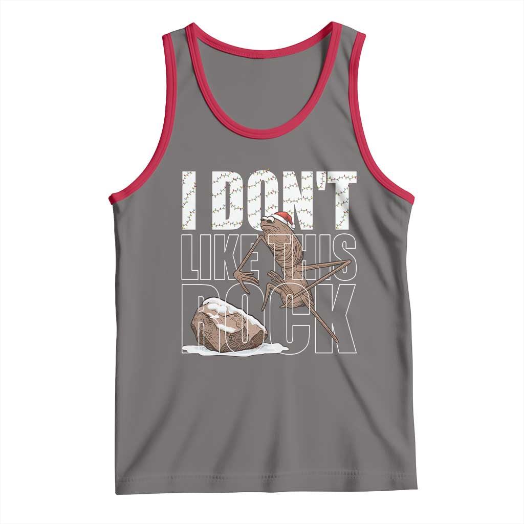 Marcus The Worm Christmas Meme Tank Top Funny Brain Rot Gen Z TS14 Deep Heather Red Print Your Wear