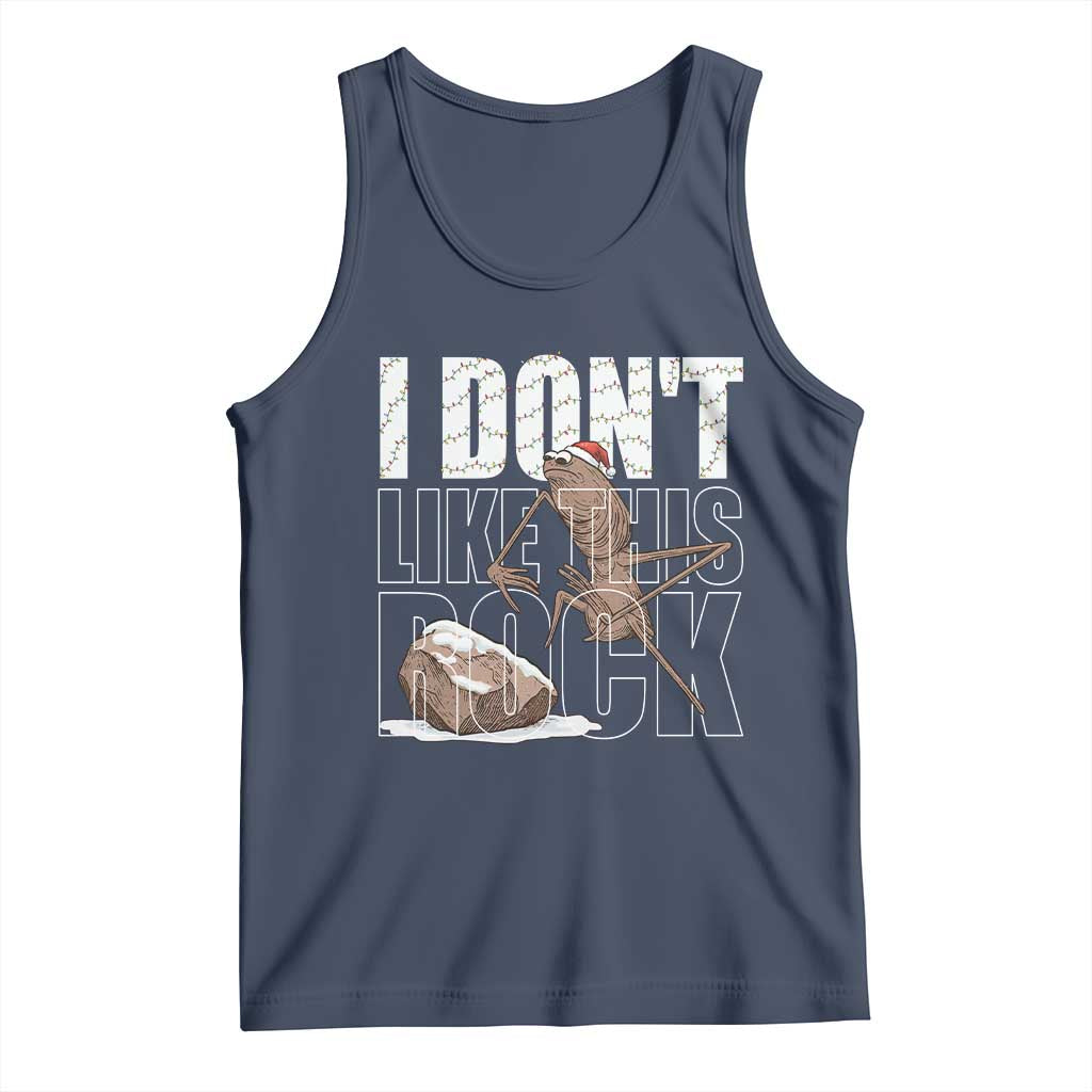 Marcus The Worm Christmas Meme Tank Top Funny Brain Rot Gen Z TS14 Navy Print Your Wear