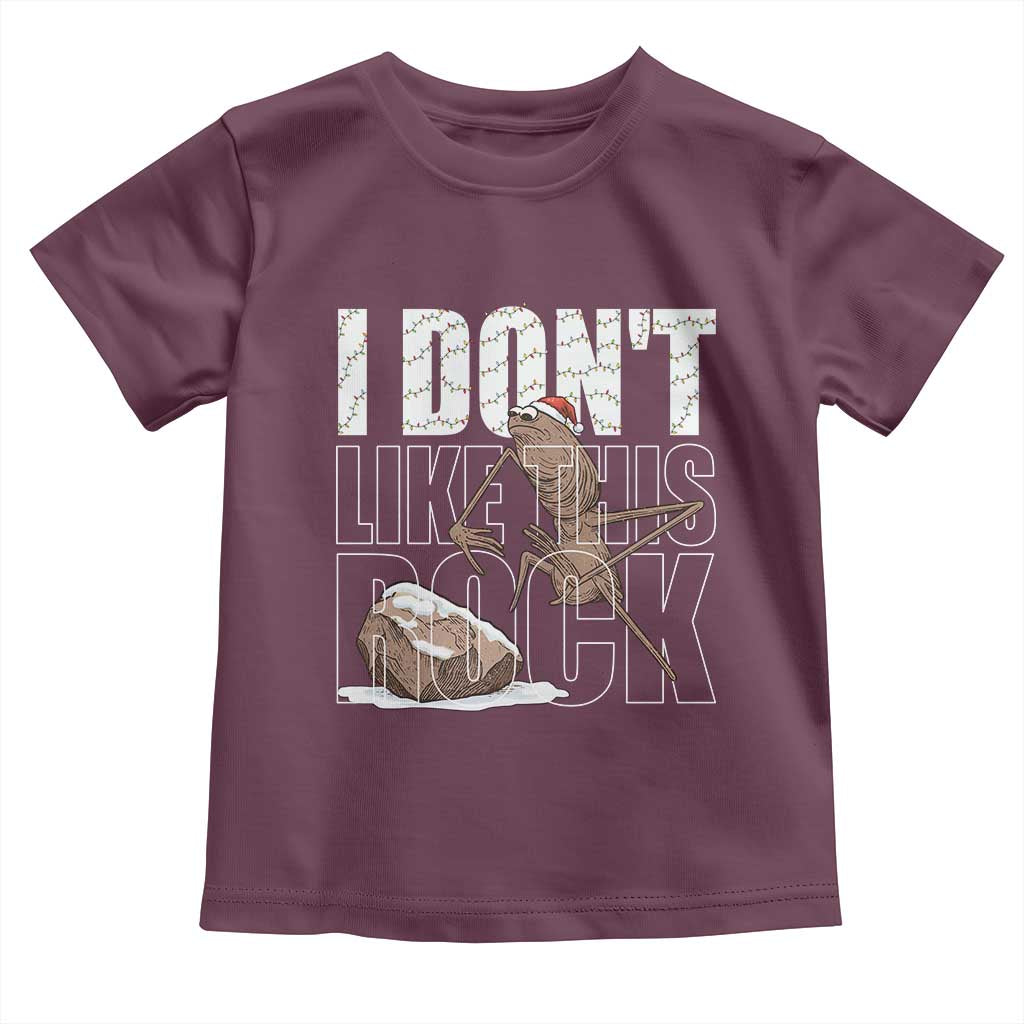 Marcus The Worm Christmas Meme Toddler T Shirt Funny Brain Rot Gen Z TS14 Maroon Print Your Wear