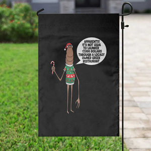 Marcus The Worm Christmas Meme Garden Flag Locally Owned Greek Restaurant TS14 Print Your Wear