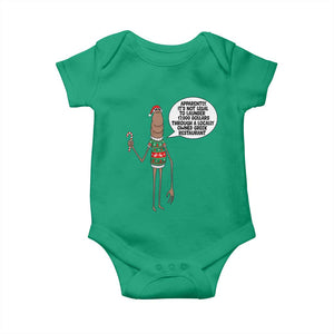 Marcus The Worm Christmas Meme Baby Onesie Locally Owned Greek Restaurant TS14 Irish Green Print Your Wear