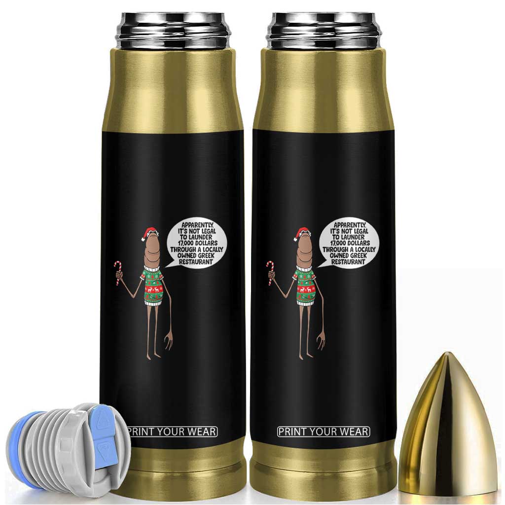 Marcus The Worm Christmas Meme Bullet Tumbler Locally Owned Greek Restaurant TS14 Black Print Your Wear