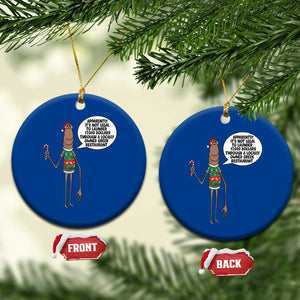 Marcus The Worm Christmas Meme Ceramic Ornament Locally Owned Greek Restaurant TS14 1pc Blue Print Your Wear