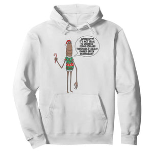 Marcus The Worm Christmas Meme Hoodie Locally Owned Greek Restaurant TS14 White Print Your Wear