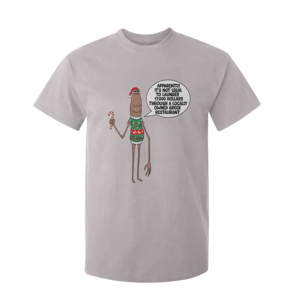 Marcus The Worm Christmas Meme T Shirt For Kid Locally Owned Greek Restaurant TS14 Ice Gray Print Your Wear