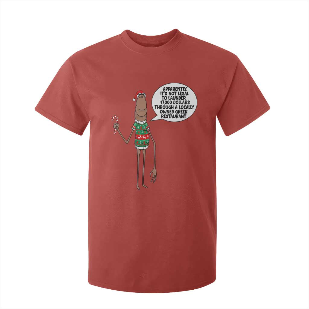 Marcus The Worm Christmas Meme T Shirt For Kid Locally Owned Greek Restaurant TS14 Red Print Your Wear