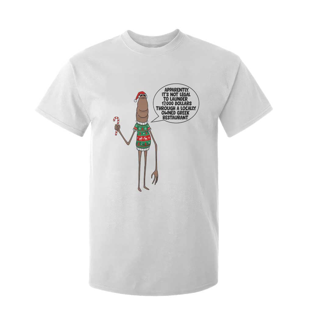 Marcus The Worm Christmas Meme T Shirt For Kid Locally Owned Greek Restaurant TS14 White Print Your Wear