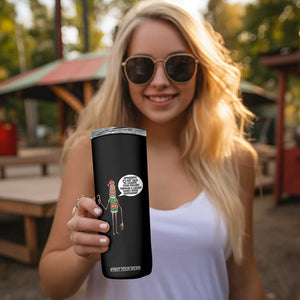 Marcus The Worm Christmas Meme Skinny Tumbler Locally Owned Greek Restaurant TS14 Print Your Wear