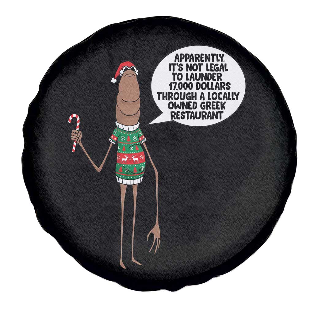 Marcus The Worm Christmas Meme Spare Tire Cover Locally Owned Greek Restaurant TS14 Print Your Wear