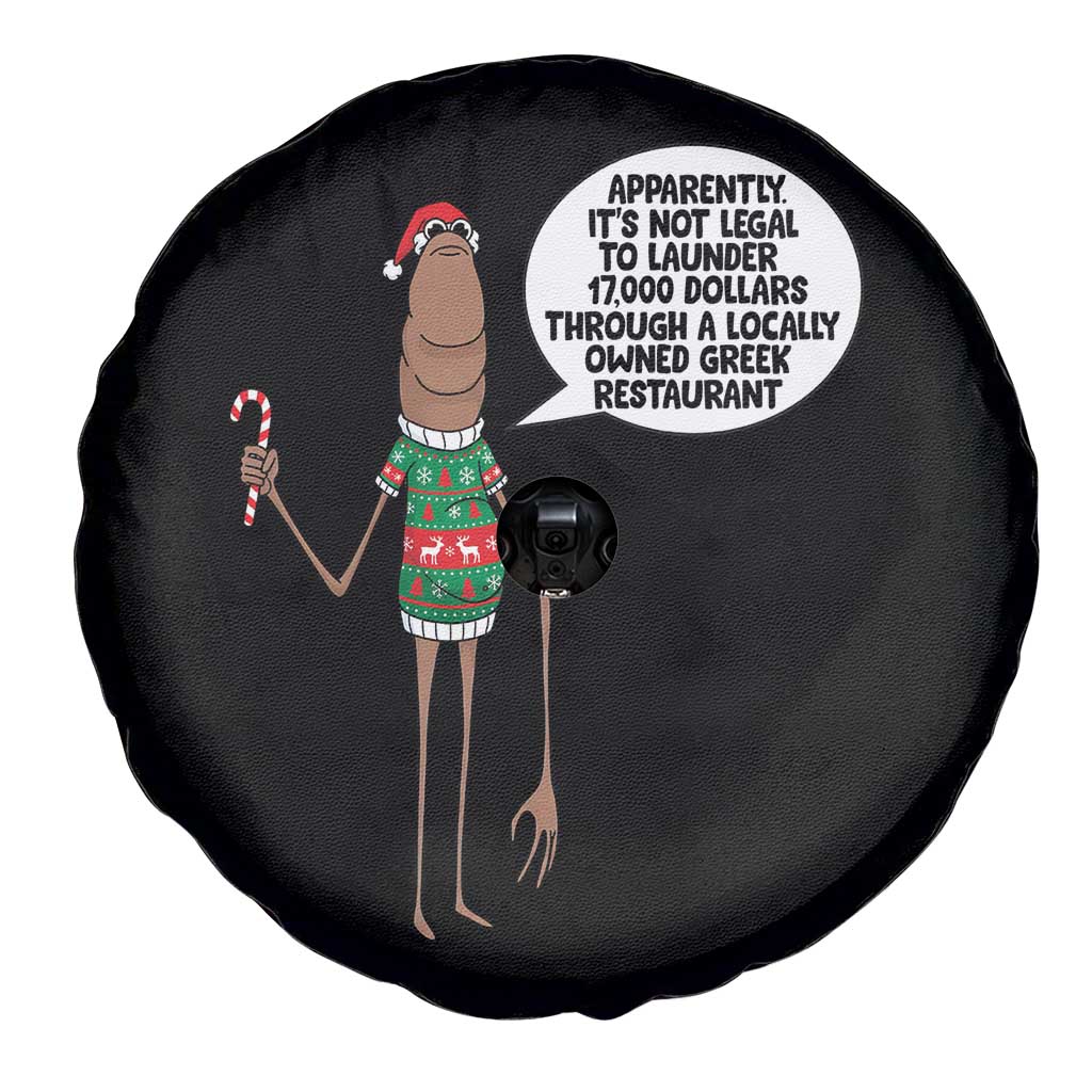 Marcus The Worm Christmas Meme Spare Tire Cover Locally Owned Greek Restaurant TS14 Print Your Wear