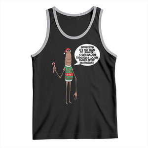 Marcus The Worm Christmas Meme Tank Top Locally Owned Greek Restaurant TS14 Black Athletic Heather Print Your Wear