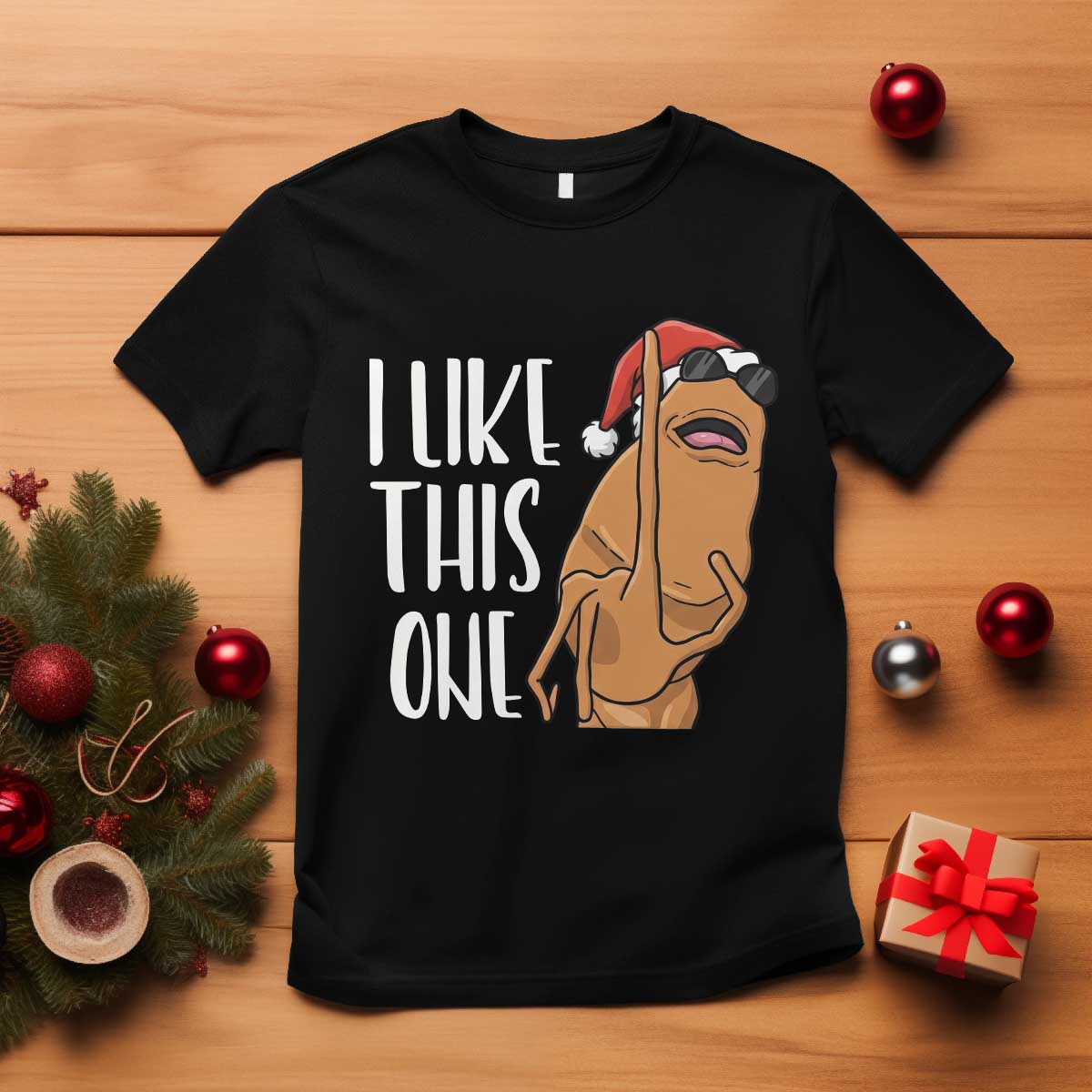 Marcus The Worm Christmas Meme T Shirt I Like This One TS14 Black Print Your Wear