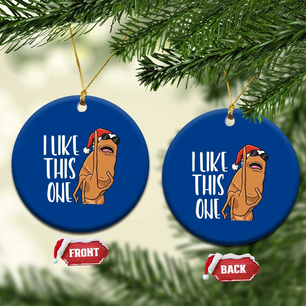 Marcus The Worm Christmas Meme Ceramic Ornament I Like This One TS14 1pc Blue Print Your Wear