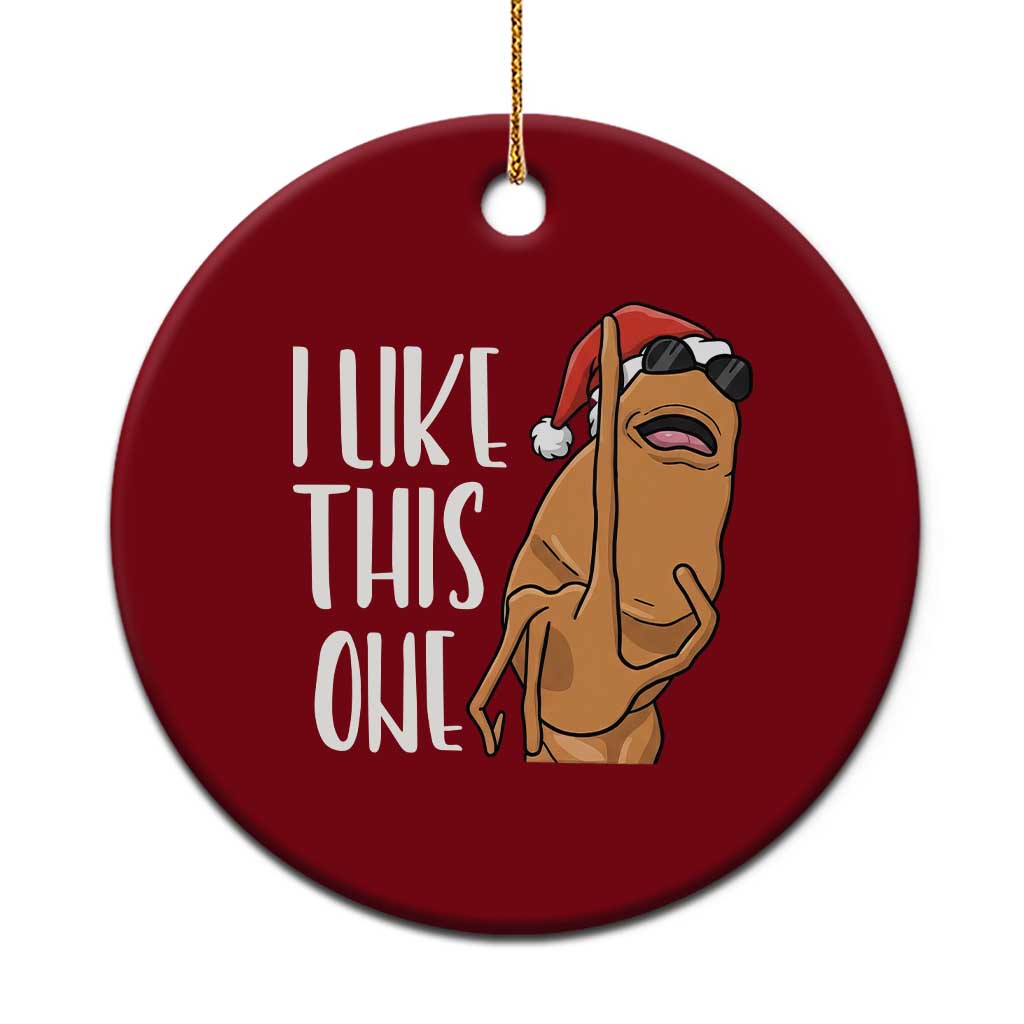 Marcus The Worm Christmas Meme Ceramic Ornament I Like This One TS14 1pc Red Print Your Wear
