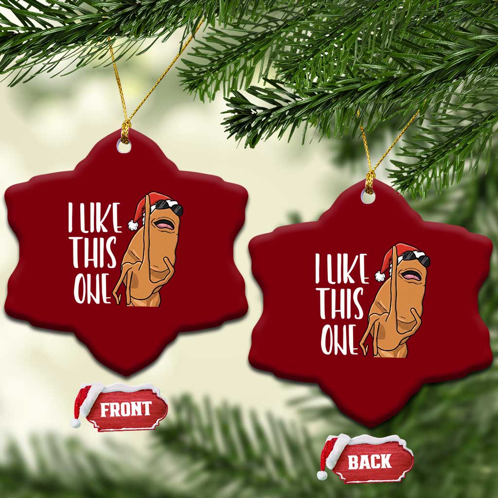Marcus The Worm Christmas Meme Ceramic Ornament I Like This One TS14 Print Your Wear