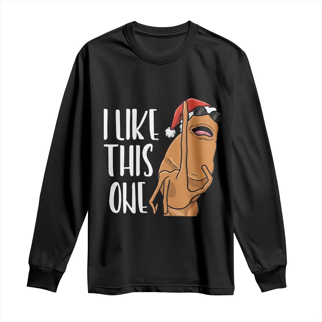 Marcus The Worm Christmas Meme Long Sleeve Shirt I Like This One TS14 Black Print Your Wear
