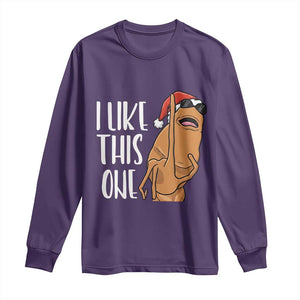 Marcus The Worm Christmas Meme Long Sleeve Shirt I Like This One TS14 Purple Print Your Wear