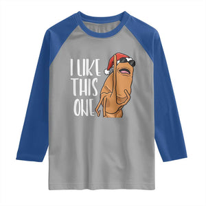 Marcus The Worm Christmas Meme Raglan Shirt I Like This One TS14 Sport Gray Royal Print Your Wear