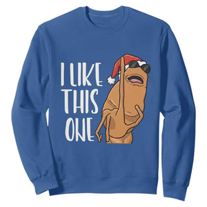 Marcus The Worm Christmas Meme Sweatshirt I Like This One TS14 Royal Blue Print Your Wear