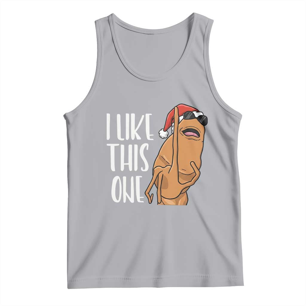 Marcus The Worm Christmas Meme Tank Top I Like This One TS14 Athletic Heather Print Your Wear