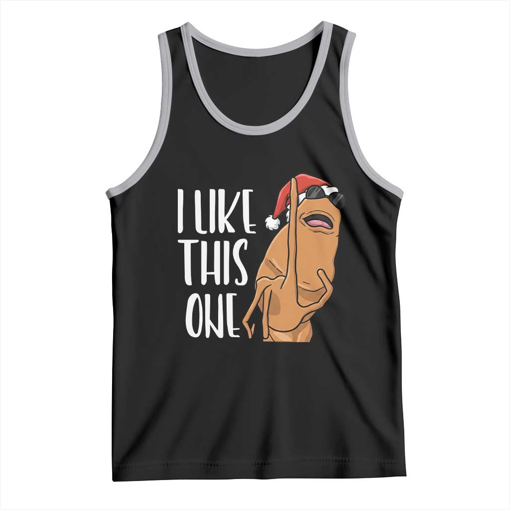 Marcus The Worm Christmas Meme Tank Top I Like This One TS14 Black Athletic Heather Print Your Wear