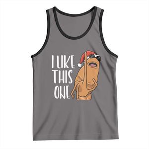 Marcus The Worm Christmas Meme Tank Top I Like This One TS14 Deep Heather Black Print Your Wear