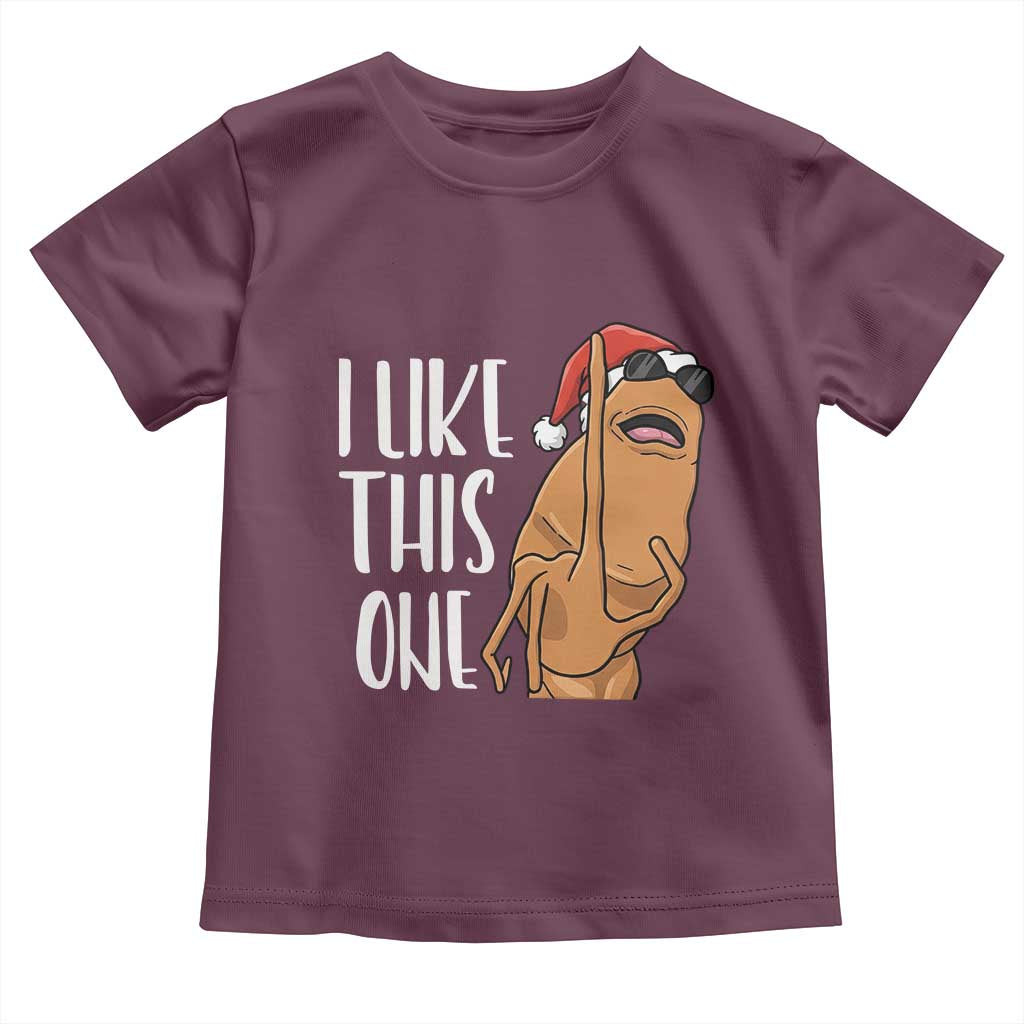Marcus The Worm Christmas Meme Toddler T Shirt I Like This One TS14 Maroon Print Your Wear