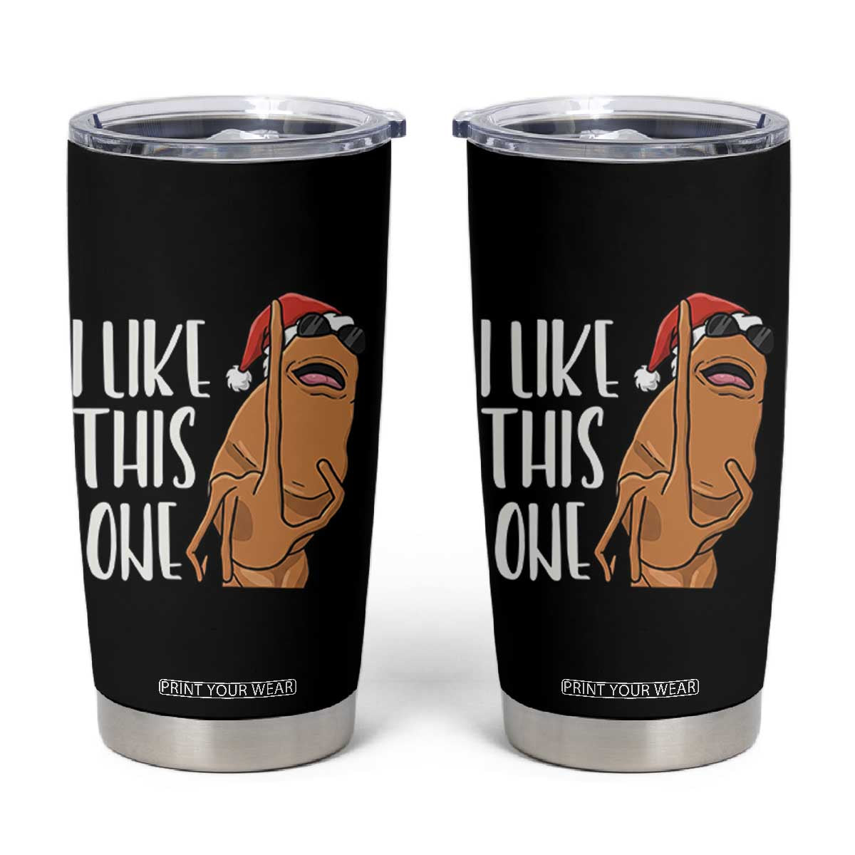 Marcus The Worm Christmas Meme Tumbler Cup I Like This One TS14 Black Print Your Wear
