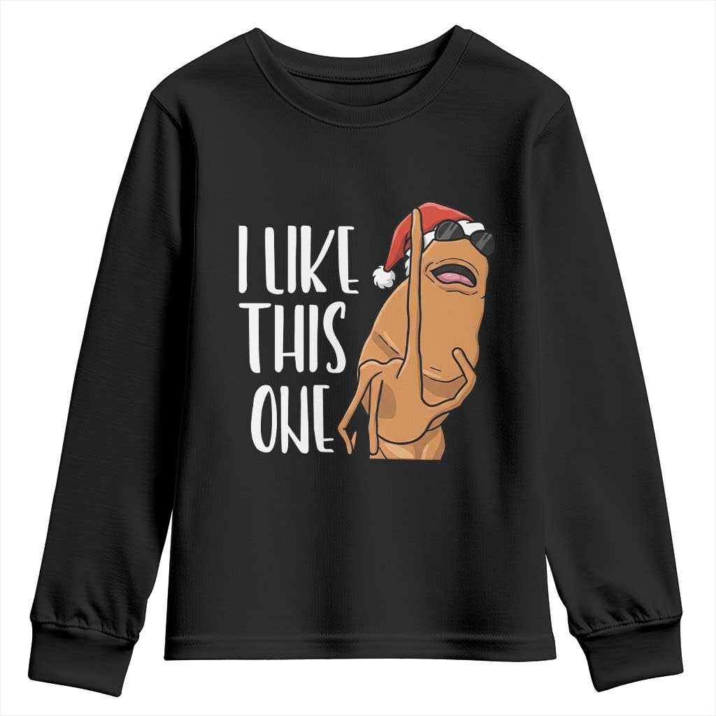 Marcus The Worm Christmas Meme Youth Sweatshirt I Like This One TS14 Black Print Your Wear