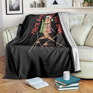 Marcus The Worm Christmas Meme Throw Blanket You Are Running The Vibe TS14 Print Your Wear