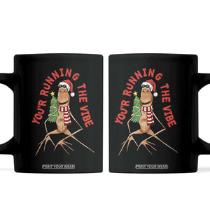 Marcus The Worm Christmas Meme Coffee Mug You Are Running The Vibe TS14 Black Print Your Wear