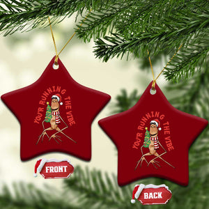 Marcus The Worm Christmas Meme Ceramic Ornament You Are Running The Vibe TS14 Print Your Wear