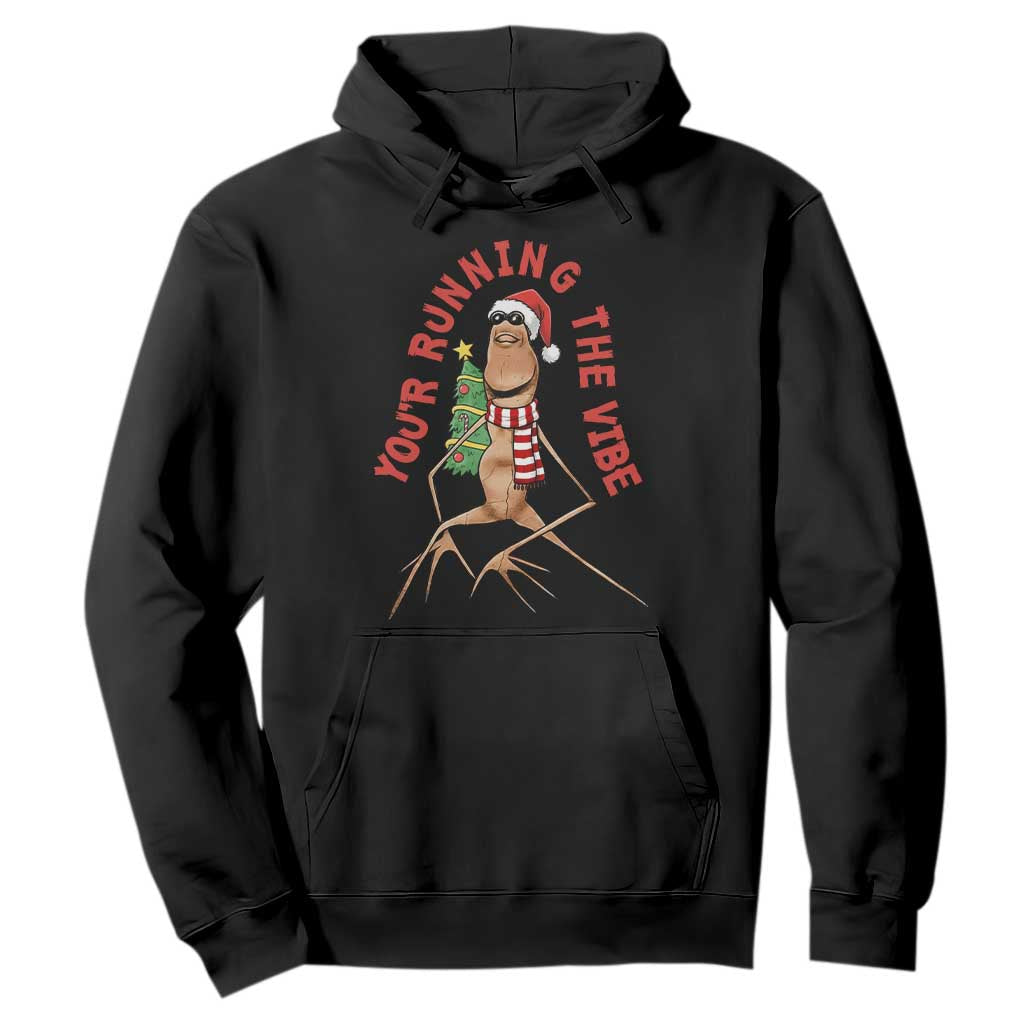Marcus The Worm Christmas Meme Hoodie You Are Running The Vibe TS14 Black Print Your Wear