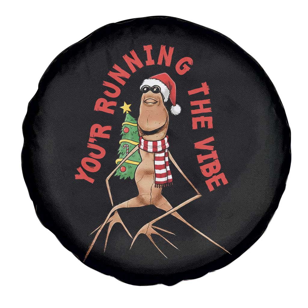 Marcus The Worm Christmas Meme Spare Tire Cover You Are Running The Vibe TS14 Print Your Wear