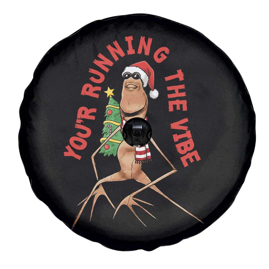 Marcus The Worm Christmas Meme Spare Tire Cover You Are Running The Vibe TS14 Print Your Wear