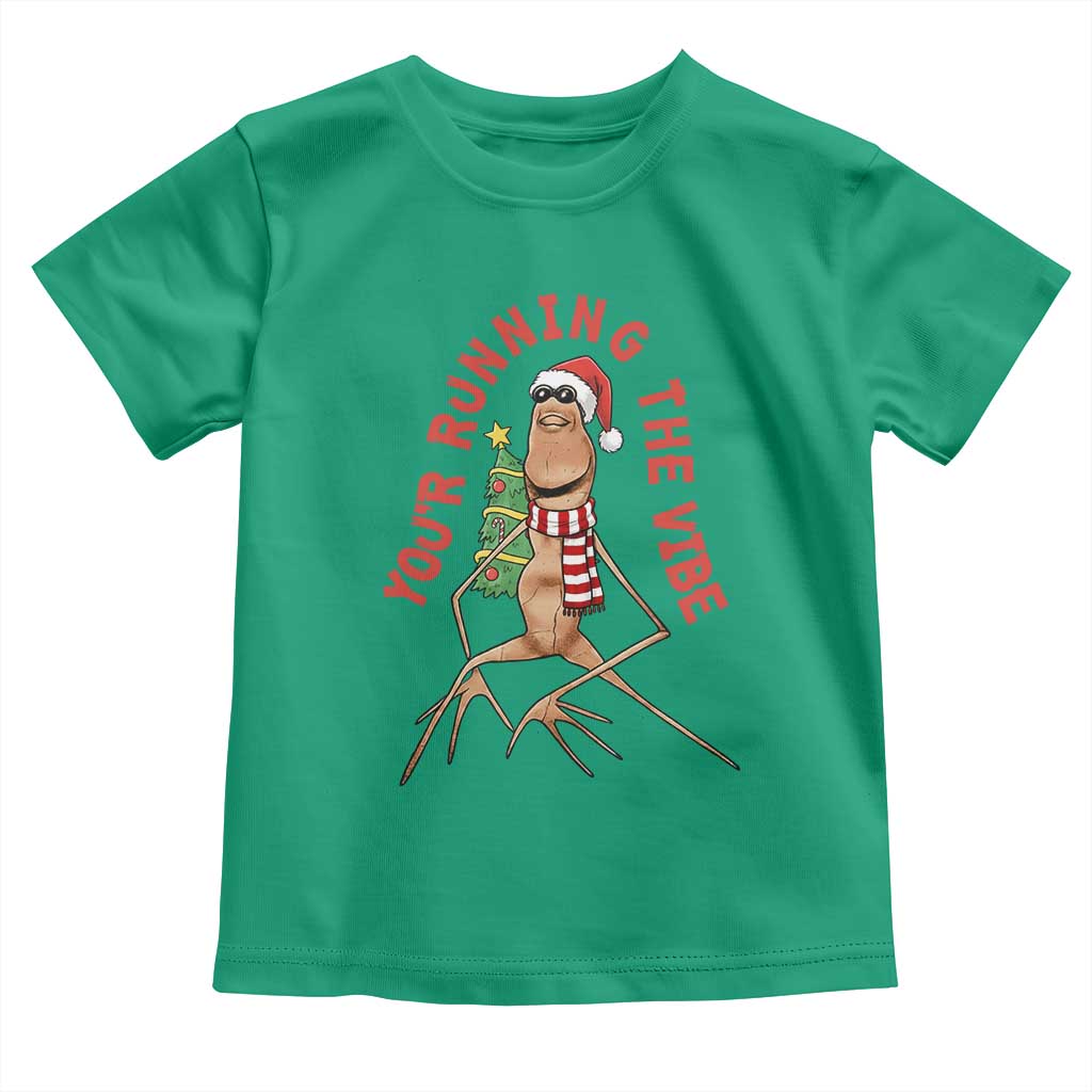Marcus The Worm Christmas Meme Toddler T Shirt You Are Running The Vibe TS14 Irish Green Print Your Wear