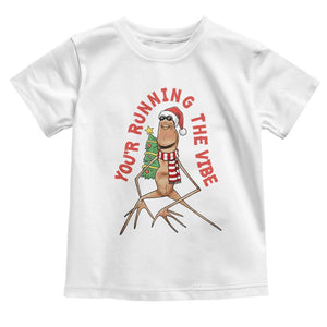Marcus The Worm Christmas Meme Toddler T Shirt You Are Running The Vibe TS14 White Print Your Wear