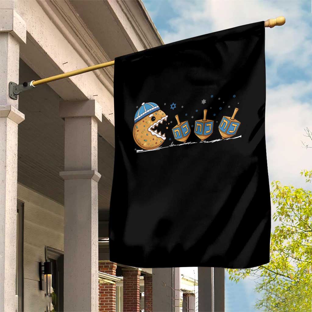 Funny Hanukkah Garden Flag Donut Chasing Flames Jewish TS14 Print Your Wear