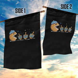 Funny Hanukkah Garden Flag Donut Chasing Flames Jewish TS14 Print Your Wear