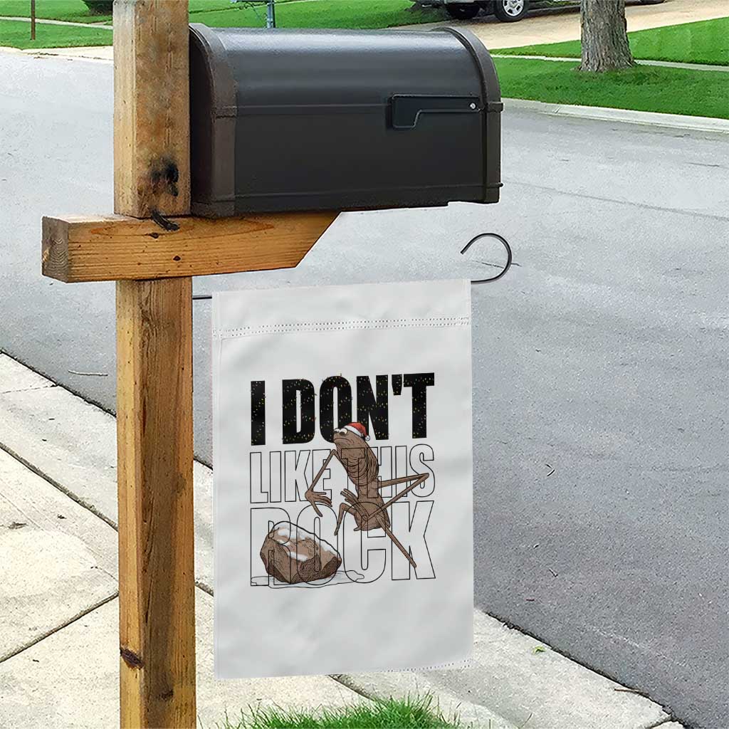 Marcus The Worm Christmas Meme Garden Flag I Do Not Like This Rock Xmas TS14 Print Your Wear