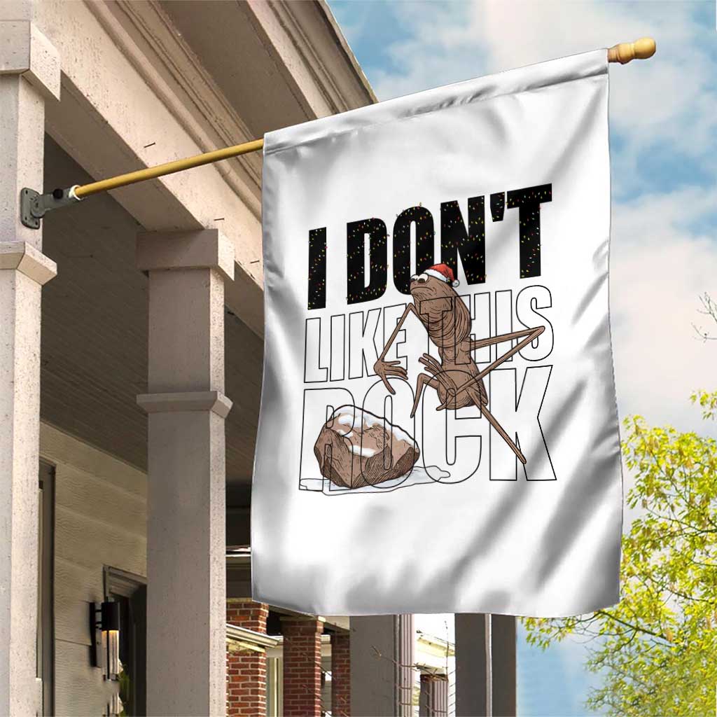 Marcus The Worm Christmas Meme Garden Flag I Do Not Like This Rock Xmas TS14 Print Your Wear