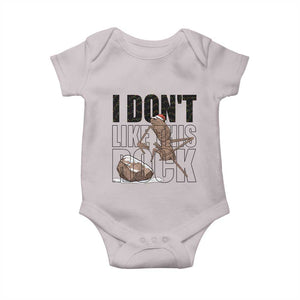 Marcus The Worm Christmas Meme Baby Onesie I Do Not Like This Rock Xmas TS14 Ice Gray Print Your Wear