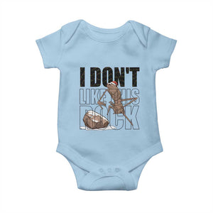 Marcus The Worm Christmas Meme Baby Onesie I Do Not Like This Rock Xmas TS14 Light Blue Print Your Wear