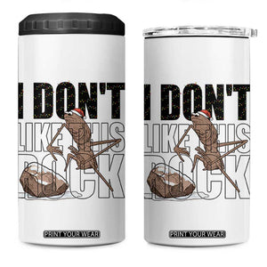 Marcus The Worm Christmas Meme 4 in 1 Can Cooler Tumbler I Do Not Like This Rock Xmas TS14 One Size: 16 oz White Print Your Wear