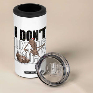 Marcus The Worm Christmas Meme 4 in 1 Can Cooler Tumbler I Do Not Like This Rock Xmas TS14 Print Your Wear