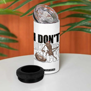 Marcus The Worm Christmas Meme 4 in 1 Can Cooler Tumbler I Do Not Like This Rock Xmas TS14 Print Your Wear