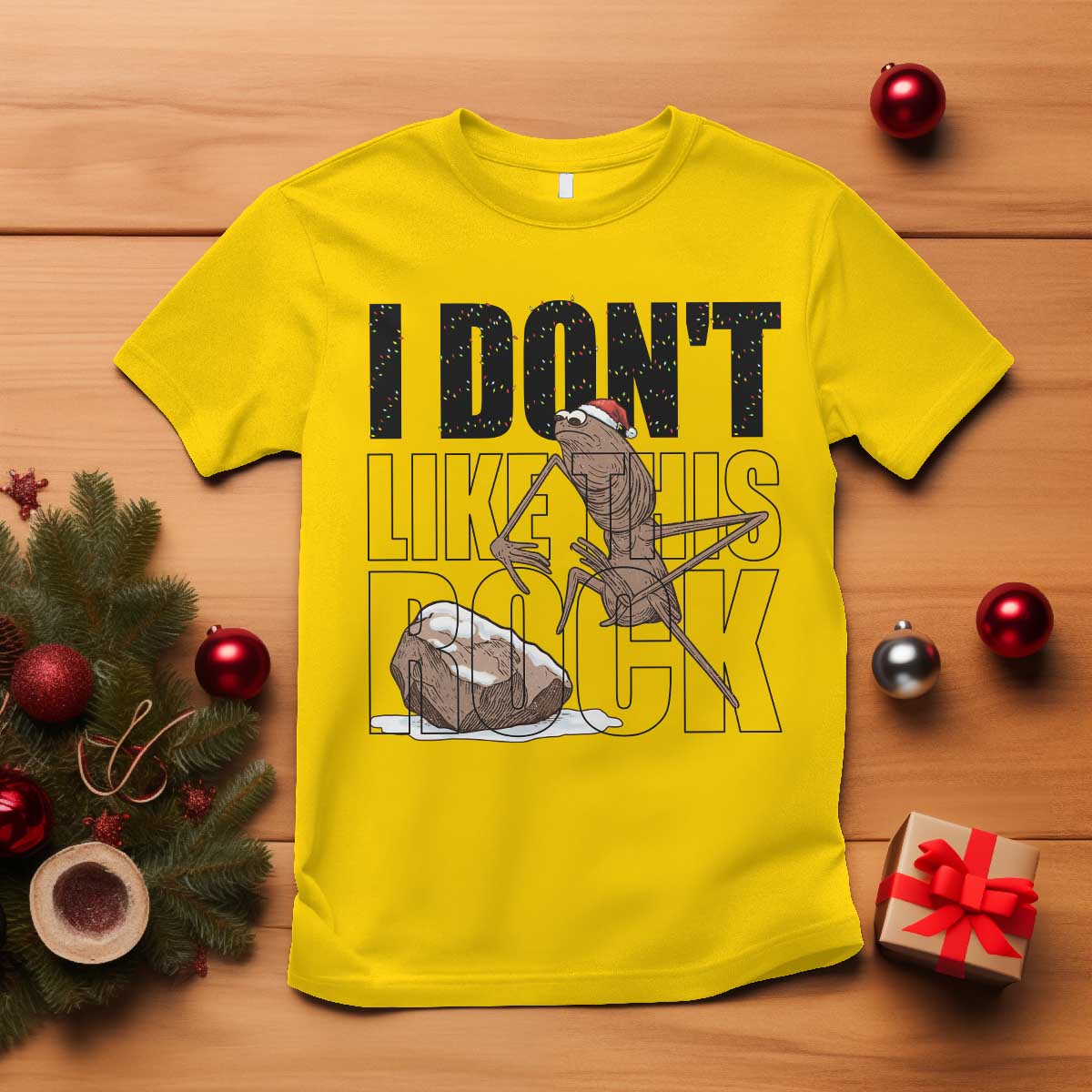 Marcus The Worm Christmas Meme T Shirt I Do Not Like This Rock Xmas TS14 Daisy Print Your Wear