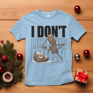 Marcus The Worm Christmas Meme T Shirt I Do Not Like This Rock Xmas TS14 Light Blue Print Your Wear
