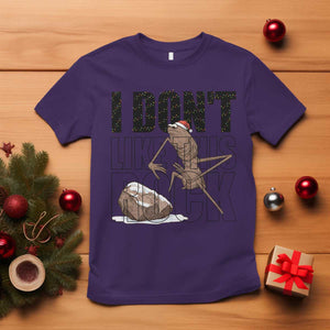 Marcus The Worm Christmas Meme T Shirt I Do Not Like This Rock Xmas TS14 Purple Print Your Wear